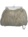 OW Collection Size 12 Bone Lamb Fur Elastic Side Mini Skirt Bone / 12