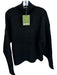 Blanca Size S/M Black Mohair Blend Funnel Neck Half Zip Knit Long Sleeve Sweater Black / S/M
