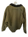 House of Sunny Size XL Olive Green & Black Cotton Blend Long Sleeve Bomber Coat Olive Green & Black / XL