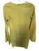Theo Size S Chartreuse Polyester Blend Long Bell Sleeve Back Zip Midi Dress Chartreuse / S