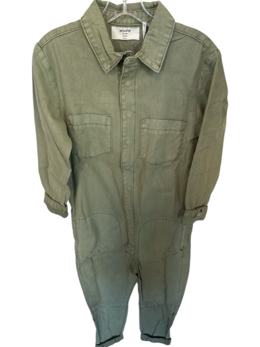 One Teaspoon Size XS Olive Green Cotton Long Sleeve Snap buttons Jumper Olive Green / XS
