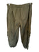 Theo Size S Olive Green Polyester Drawstring Cargo Pockets Elastic Ankle Pants Olive Green / S