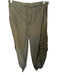 Theo Size S Olive Green Polyester Drawstring Cargo Pockets Elastic Ankle Pants Olive Green / S