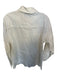 Theo Size XS White Cotton Blend Long Sleeve Flower Application Button Down Top White / XS