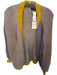 Veroalfie Size 1/S Taupe & Purple Wool Blend Crochet Color Block Sweater Taupe & Purple / 1/S