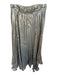 Veroalfie Size 1/S Silver Polyester High Waist Pleated Metallic Midi Skirt Silver / 1/S