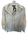 Veroalfie Size Est M Cream & Blush Cotton Long Balloon Sleeve Cut Outs Top Cream & Blush / Est M
