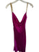 AIIFOS Size S Magenta & Gold Silk Chain Straps Cowl Neck High Slit Gown Magenta & Gold / S