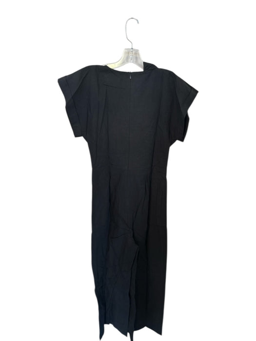 Diarte Size S Black Cotton Cap Sleeve Back Zip Wide Leg Belt Incl. Jumper Black / S