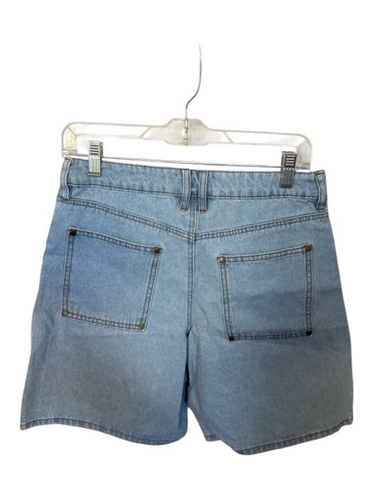TT Studios Size 27 Light Wash Cotton High Waist Side Slits Denim Shorts Light Wash / 27