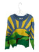 Louche Size 8 Blue & Yellow Viscose Blend Long Sleeve Sun Trees Sweater Blue & Yellow / 8