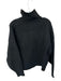 Blanca Size S/M Black Mohair Blend Funnel Neck Half Zip Knit Sweater Black / S/M