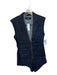 TT Studios Size S Dark Wash Cotton Blend Sleeveless Front Zip Denim Romper Dark Wash / S