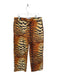 House of Sunny Size 14 Brown & Black Cotton High Waist Tiger Print Jeans Brown & Black / 14