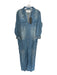 One Teaspoon Size S Blue Cotton Long Sleeve Denim Snap Buttons Jumper Blue / S
