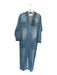One Teaspoon Size M Blue Cotton Long Sleeve Denim Snap Buttons Jumper Blue / M