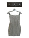 Atoir Size XS White & Silver Sequins Boning Strapless Mini Dress White & Silver / XS