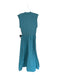 Bassike Size 3/L Teal Cotton Blend Cap Sleeve Ribbed Maxi Dress Teal / 3/L