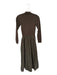 Marie Oliver Size XS Olive Green Cotton Blend Mock Neck Long Sleeve Maxi Dress Olive Green / XS