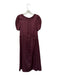 Sea New York Size XS Maroon Polyester Elastic neck Textured Elastic Waist Dress Maroon / XS