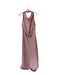 Vince Size M Mauve Polyester Halter Neck Back Tie Midi Dress Mauve / M