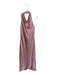 Vince Size M Mauve Polyester Halter Neck Back Tie Midi Dress Mauve / M