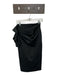 Theo the Label Size XS Black Neoprene Pleat Detail Stretch Mini Dress Black / XS