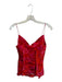 AIIFOS Size XS Pink & Red Silk Spaghetti Strap Swirls Cowl neck Top Pink & Red / XS