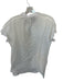 Theo the Label Size XL White Cotton Flutter Sleeves Collar Button Down Top White / XL