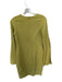 Theo the Label Size S Chartreuse Polyester Blend Long Bell Sleeve Back Zip Dress Chartreuse / S