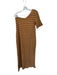 Rita Row Size L Tan & Brown One Shoulder Striped Maxi Dress Tan & Brown / L
