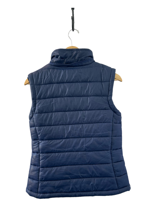 Moncler Size S Blue Polyester Goose Down Puffer Full Zip Vest Blue / S