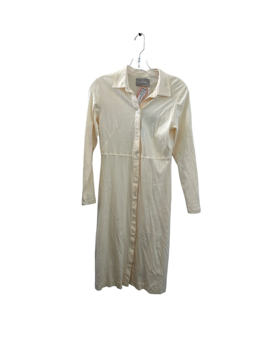 Everlane Size XS Cream Cotton Long Sleeve Button Down Dress Cream / XS