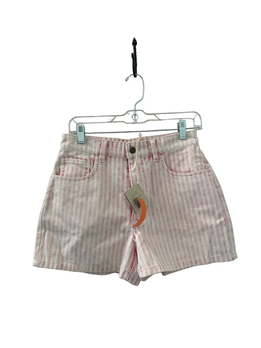 Faherty Size 26 Pink & White Cotton Striped Shorts Pink & White / 26