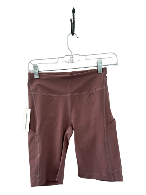 Outdoor Voices Size S Mauve Nylon Blend Side Pockets Athletic Shorts Mauve / S