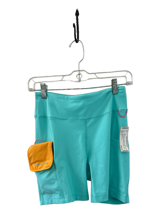 Outdoor Voices Size S Aqua & Orange Recycled Polyamide Side Pockets Shorts Aqua & Orange / S