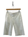 Prada Size 42 White Cotton Bermuda Shorts White / 42