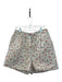 Sister Jane Size L Blue & Pink Cotton jaquard Flowers High Waist Shorts Blue & Pink / L