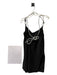 C/Meo Collective Size 8 Black & Silver Polyester Blend Rope Cowl Neck Dress Black & Silver / 8