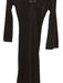 A.L.C. Size XS Brown Cotton Macrame Long Sleeve Slip Inc Maxi Dress Brown / XS