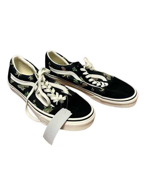 Vans Shoe Size 11 NWT Black & Green Canvas Snakes Lace Up Men's Loafers 11