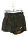 Gymshark Size M Yellow & Black Polyester Triangles Elastic Waist Athletic Shorts Yellow & Black / M