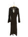 A.L.C. Size M Dark Brown Cotton Knit Long Sleeve Slip Inc Maxi Dress Dark Brown / M