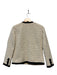 Gucci Size 36/Small Cream & Black Wool Blend Tweed Buttons Jacket Cream & Black / 36/Small