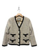 Gucci Size 36/Small Cream & Black Wool Blend Tweed Buttons Jacket Cream & Black / 36/Small