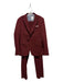 Zara AS IS Maroon Cotton Men's Suit 31