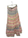 Banjanan Size XL Pink & Yellow Cotton Elastic Waist Striped Maxi Skirt Pink & Yellow / XL