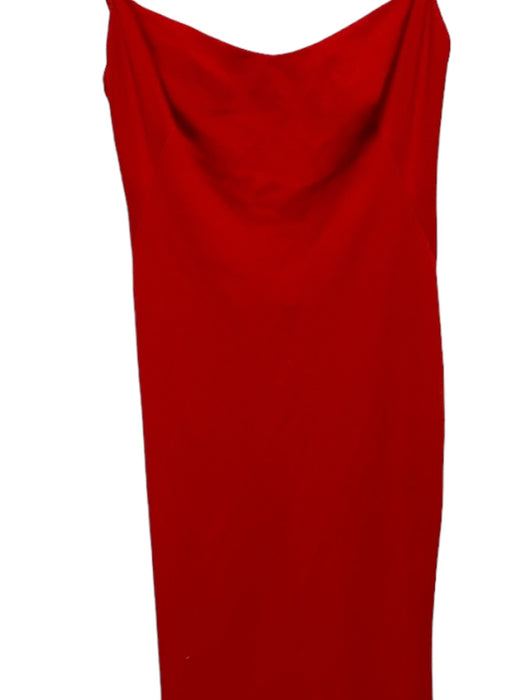 Katie May Size S Red Polyester Blend Spaghetti Strap Gown Red / S