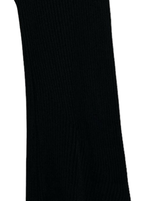 A.L.C. Size L Black & Tan Viscose Blend Sleeveless Ribbed Maxi Dress Black & Tan / L