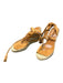 Joie Shoe Size 36.5 Tan Suede Wedge Ankle Tie Peep Toe Espadrille Tan / 36.5
